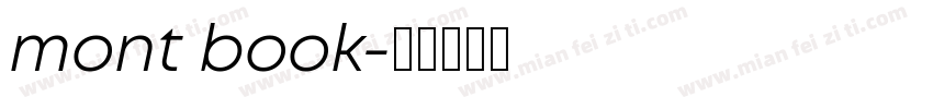 mont book字体转换